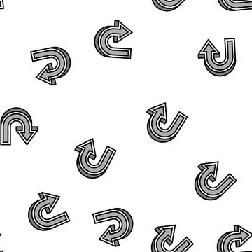 Down arrow vector seamless pattern 스톡 일러스트
