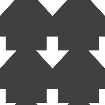 Down Arrow web icon. flat design. Seamless gray pattern. 스톡 일러스트