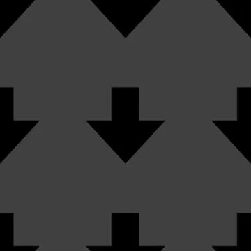 Down Arrow web icon. flat design. Seamless gray pattern. Stock Illustration