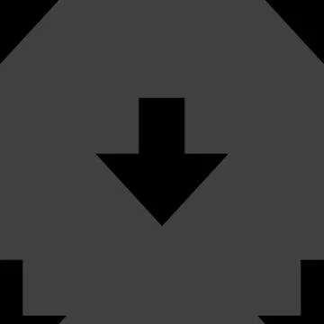 Down Arrow web icon. flat design. Seamless gray pattern. Stock Illustration