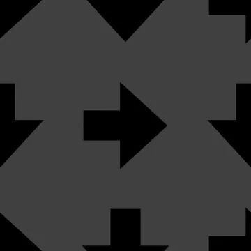 Down Arrow web icon. flat design. Seamless gray pattern. Illustrazione stock