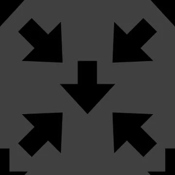 Down Arrow web icon. flat design. Seamless gray pattern. Stock Illustration