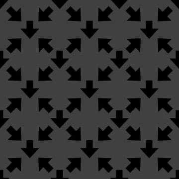 Down Arrow web icon. flat design. Seamless gray pattern. Stock Illustration