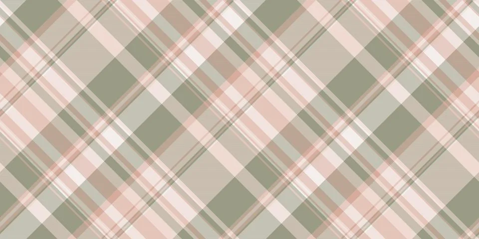Down background tartan pattern, birthday card texture seamless vector. Prid.. Illustrazione stock