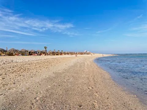 Down the beach at Marsa Alam Stock Photos