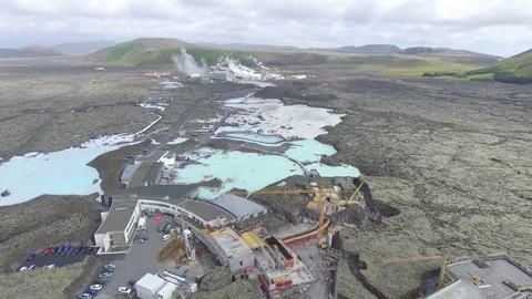 Down the Blue lagoon in Iceland Video stock 83997784