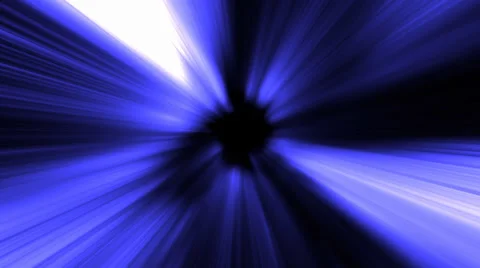 Down the blue tunnel VJ loop 1 Stock-Footage 34436059