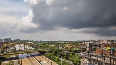 Down came the rain, then out came the sun timelapse Video stock 82051972