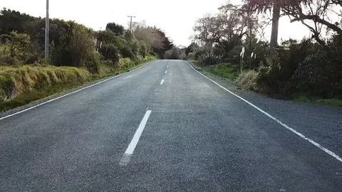 Down a Country Road Stock Footage 111040349