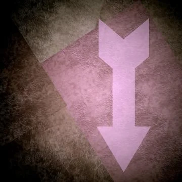 Down direction arrow Stock Illustration