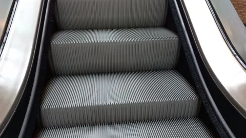 Down the escalator Stock-Footage 177395328