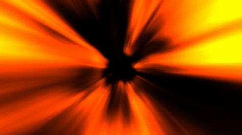 Down the fiery tunnel loop 1 Stock-Footage 34485127