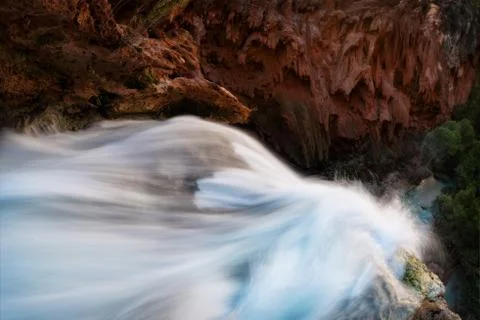 Down Havasu Falls Stock Photos