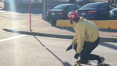 Down Hill Free Ride Stock Footage 171032239