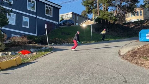 Down Hill Free Ride Stock Footage 171032252