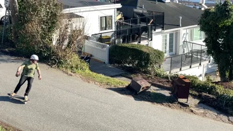 Down Hill Slide Stock Footage 171032041