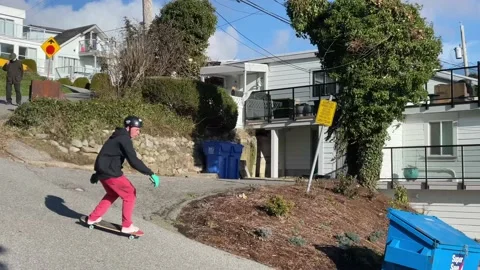 Down Hill Tricks Stock Footage 171031767