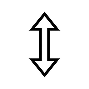 Up &amp; Down Icon Stock Illustration