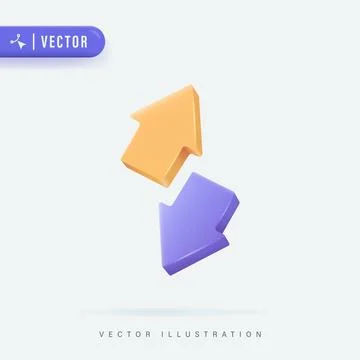 Up Down Illustrazione stock