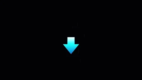 Down indicator arrow Animation Blue gradient Stock-Footage 336159639