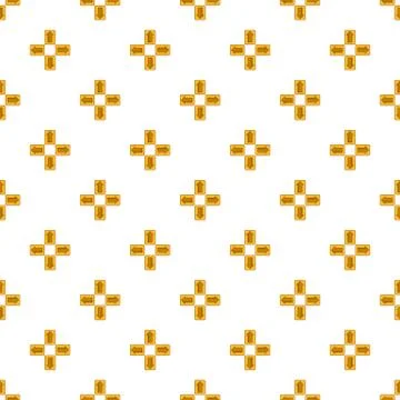 Up down left right arrows pattern, cartoon style Stock Illustration