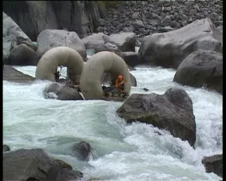 Down the mountain river 库存影片 11952010