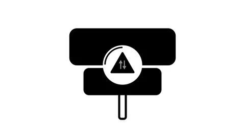 Up-Down Movement Arrow icon animation. Stock Footage 286145504