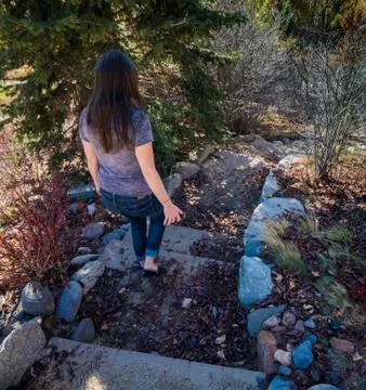 DOWN THE PATH 2 Stock Photos