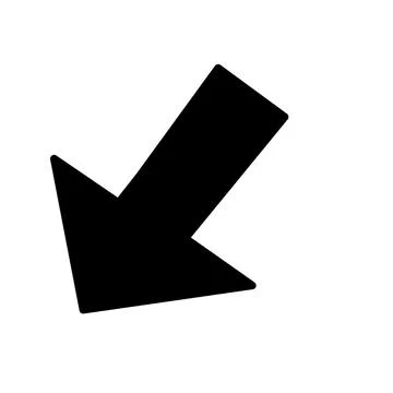 Down pointer sign イラスト素材