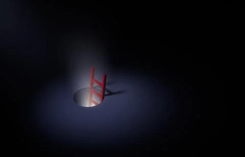 Down The Rabbit Hole Stock Illustration