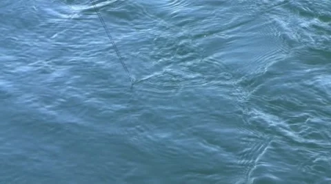 Down-rigger Line in Water Video stock 8573849