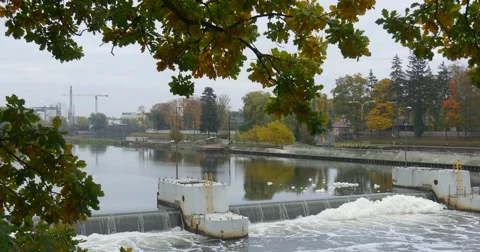Down the River Water Flow Highly Fast Stock Footage 56942052