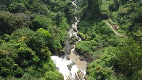 Down the river waterfall Stock Footage 200987904