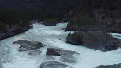 Down The Rushing River 4K Stock Footage 73058873