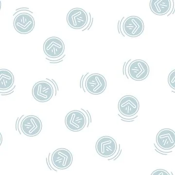 Down scroll glyph seamless pattern Stock Illustration