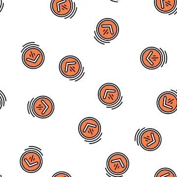 Down scroll vector seamless pattern Stock Illustration