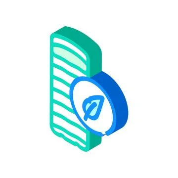 Down sleeping bag duck isometric icon vector illustration Stockillustratie