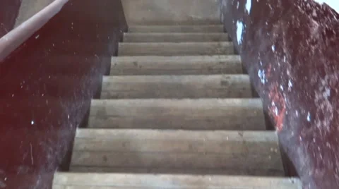 Down Stairs Stock Footage 52710123