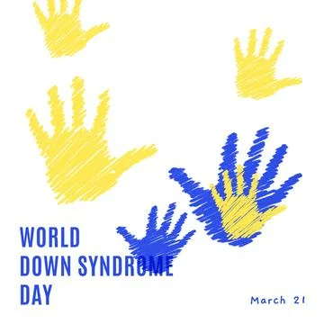 Down syndrome banners  Illustrazione stock