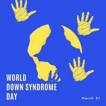 Down syndrome banners  스톡 일러스트