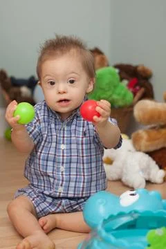 Down Syndrome Boy Stock Photos