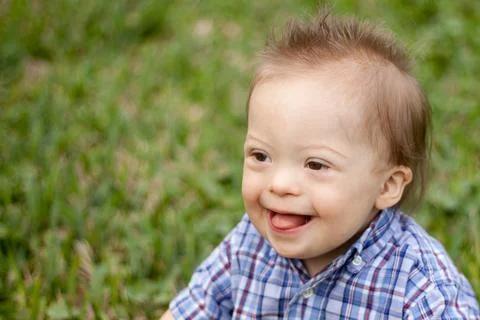 Down Syndrome Boy Stock-Fotos