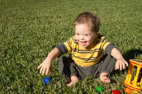 Down Syndrome Boy Stock Photos