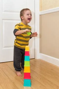 Down Syndrome Boy Stock-Fotos