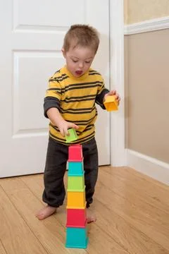 Down Syndrome Boy Stock-Fotos