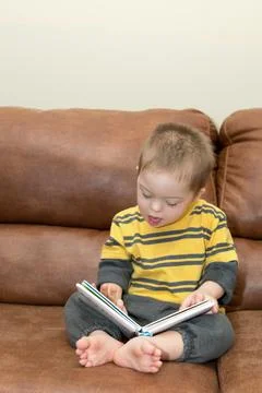 Down Syndrome Boy Stock-Fotos