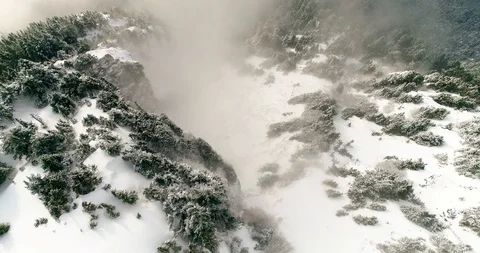 Down through the Crevice Stock Footage 91463250