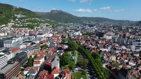 DOWN TOWN BERGEN NORWAY Stock Footage 244152197