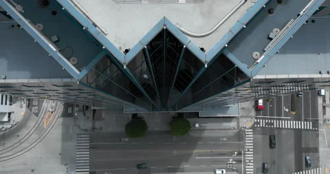 Down Town Long Beach Aerial 4k Stock Footage 201441938