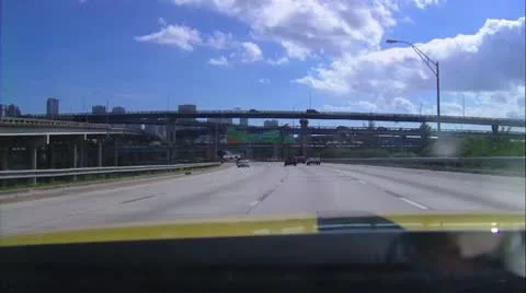 Down Town Miami Stock Footage 10708972